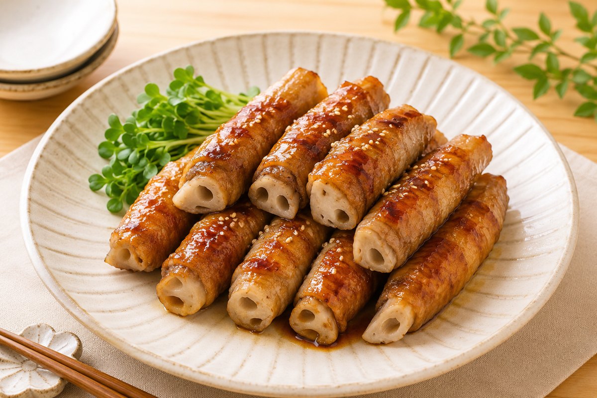 れんこんの肉巻き