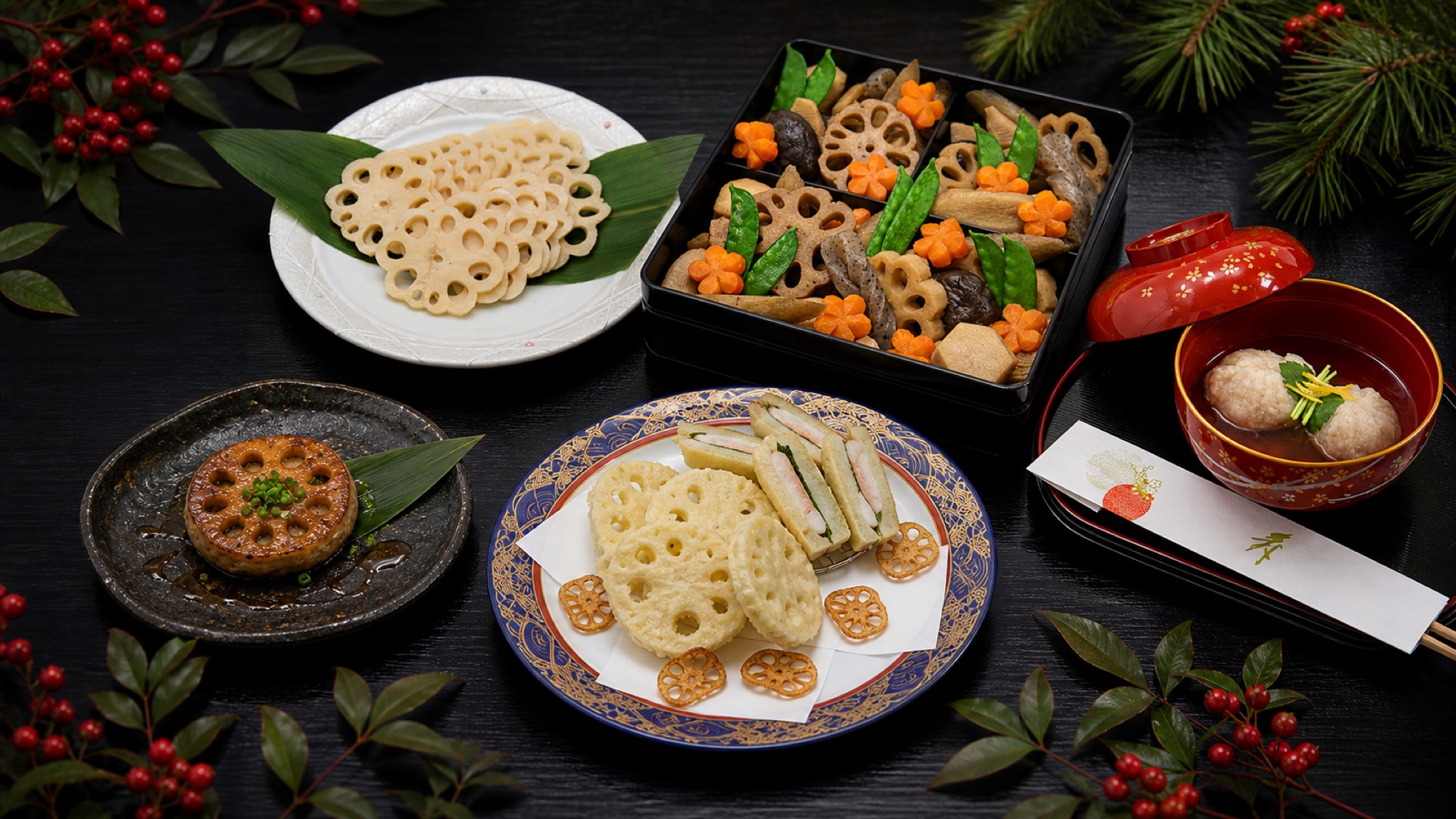 岩国れんこんの料理いろいろ
