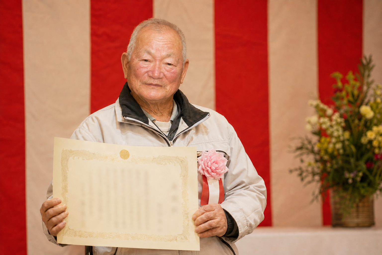 祖父・英治（農業の表彰）